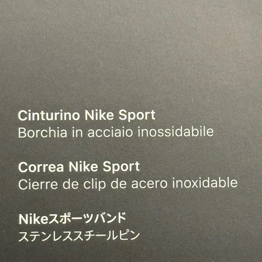Ironstone/Black Nike Sport Band for Apple Watch